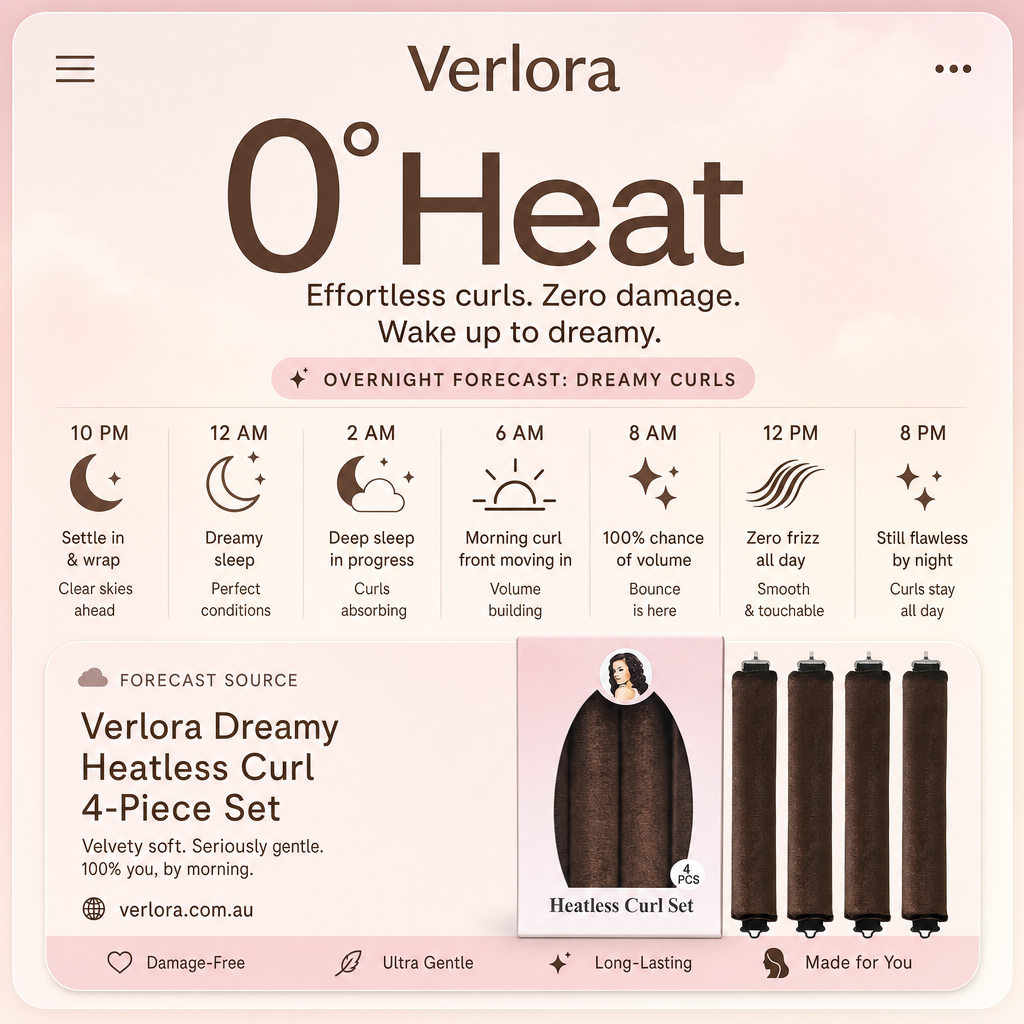 Verlora Dreamy Heatless Curl 4 piece Set