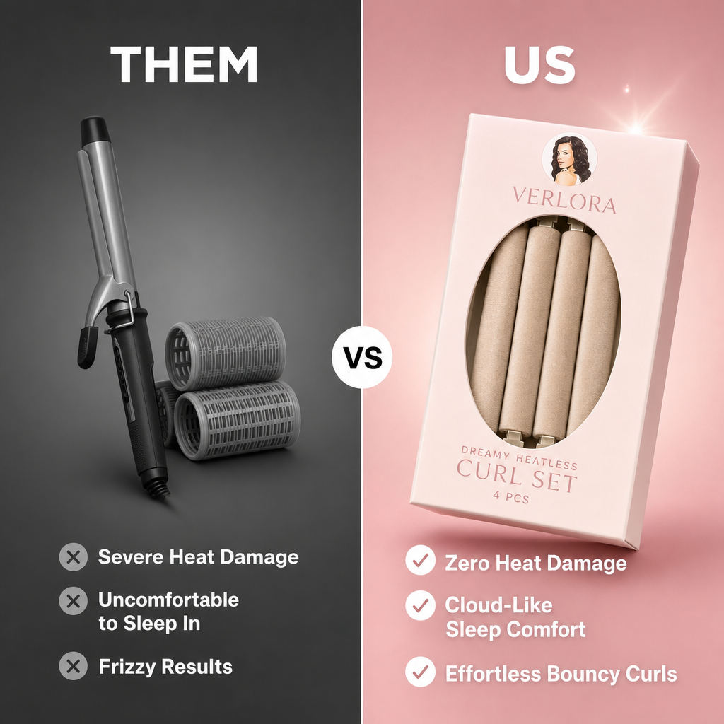 Verlora Dreamy Heatless 4 piece Curl Set