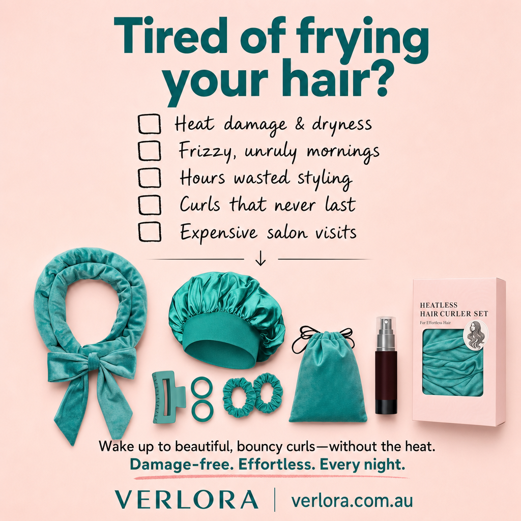 Verlora Satin Overnight Curl Set