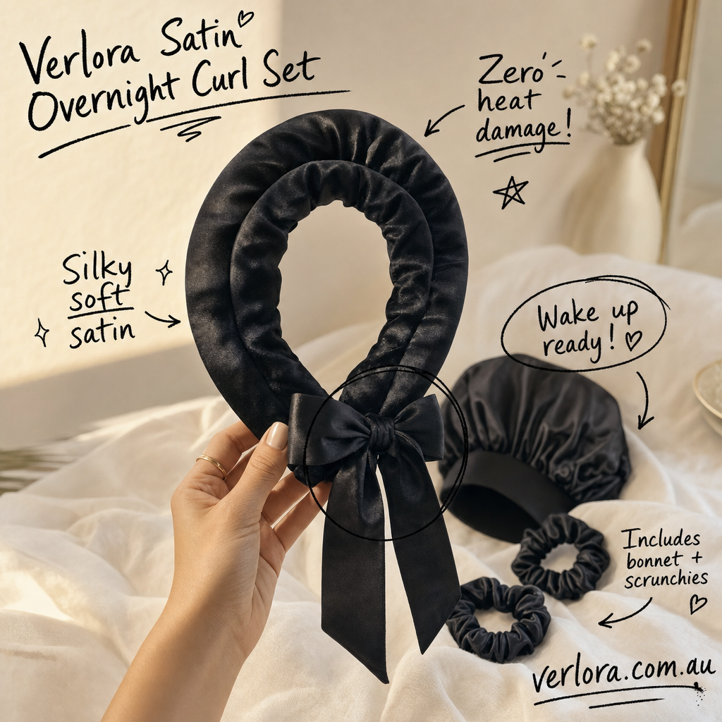 Verlora Satin Overnight Curl Set