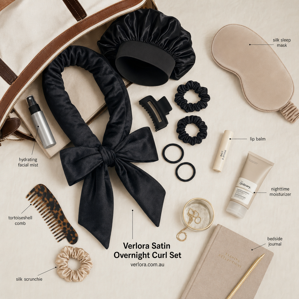 Verlora Satin Overnight Curl Set