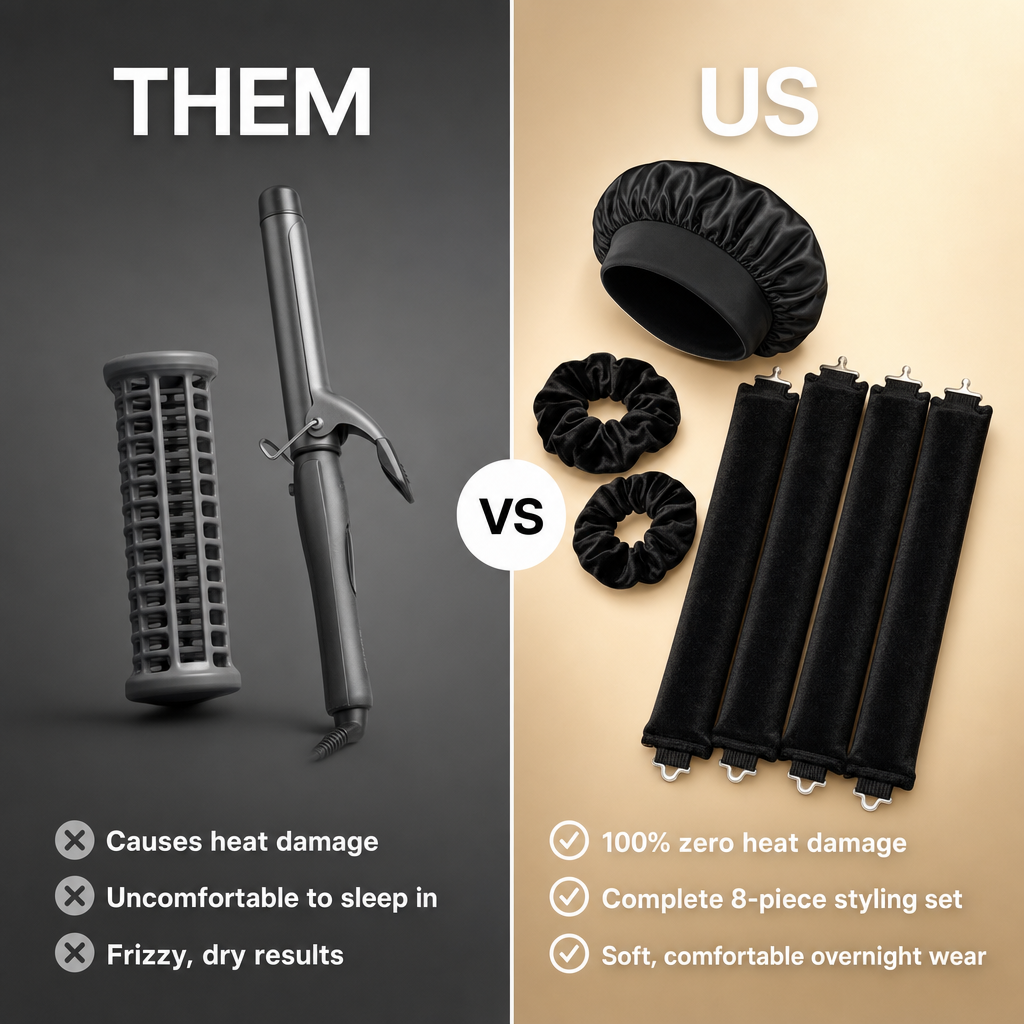Verlora 8-Piece Heatless Curl Set